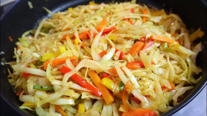 Jamaican Cabbage Stir Fry